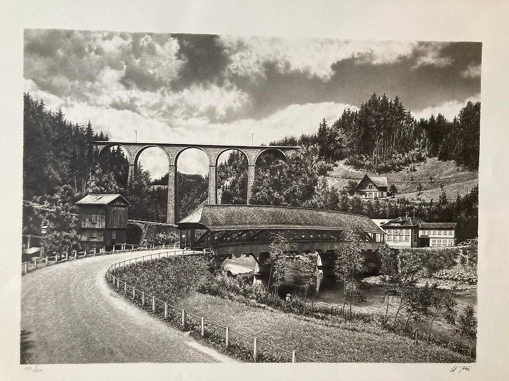 Grafiken & Lithographien: Lithographie Grösse 40 x 60 cm – Gebraucht aus Schwarzenbach SG von ernesto3.6