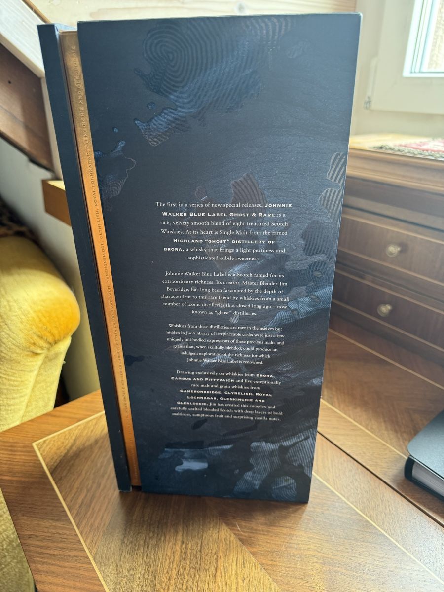 Johnnie Walker Bevande alcoliche: Whisky Johnnie Walker Blue Label Ghost a Rare – Nuovo e nell'imballaggio originale da Winkel venduto da Blicki26 3