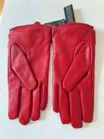 Damen Lederhandschuhe Mango rot Grösse M neu