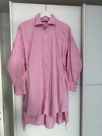 Damen Blusenkleid Elleme Paris rosa guter Zustand