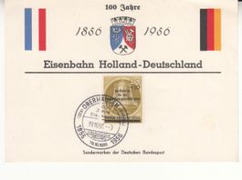 Berlin Mi 155 auf Karte 100 Jahre Eisenbahn Holland-DE