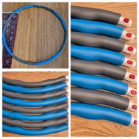 Fitness Hula Hoop Ring mit Noppen, verstellbar, 8-teilig