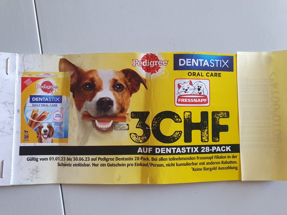 Gutschein für Pedigree Dentastix 28er Pack | Kaufen auf Ricardo