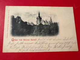 1899 / Gruss vom Schloss Castell / Vollstempel Tägerweilen