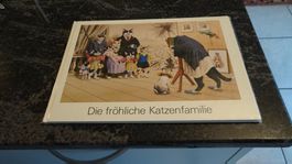 Die fröhliche Katzenfamilie  NEU  ANTIK