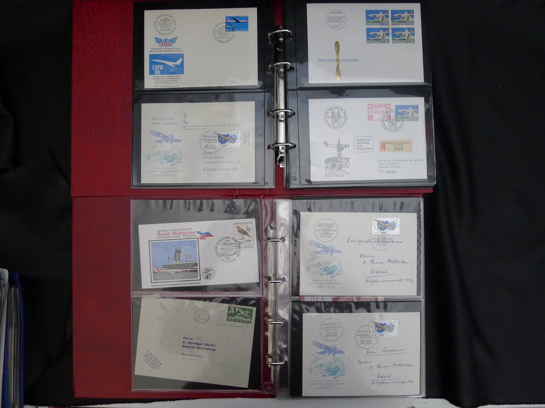Alle Briefmarken: Flugpost Sammlung mit 46 Bildern ab Fr. 1.- – Gebraucht aus Dagmersellen von q1w2e3r4 1
