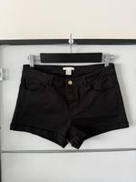 H&M Shorts Schwarz Slim Fit Minimal Chic Gr.38