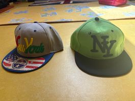 New York Caps für Kinder (grün, grau)