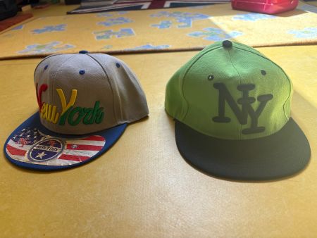 New York Caps für Kinder (grün, grau)