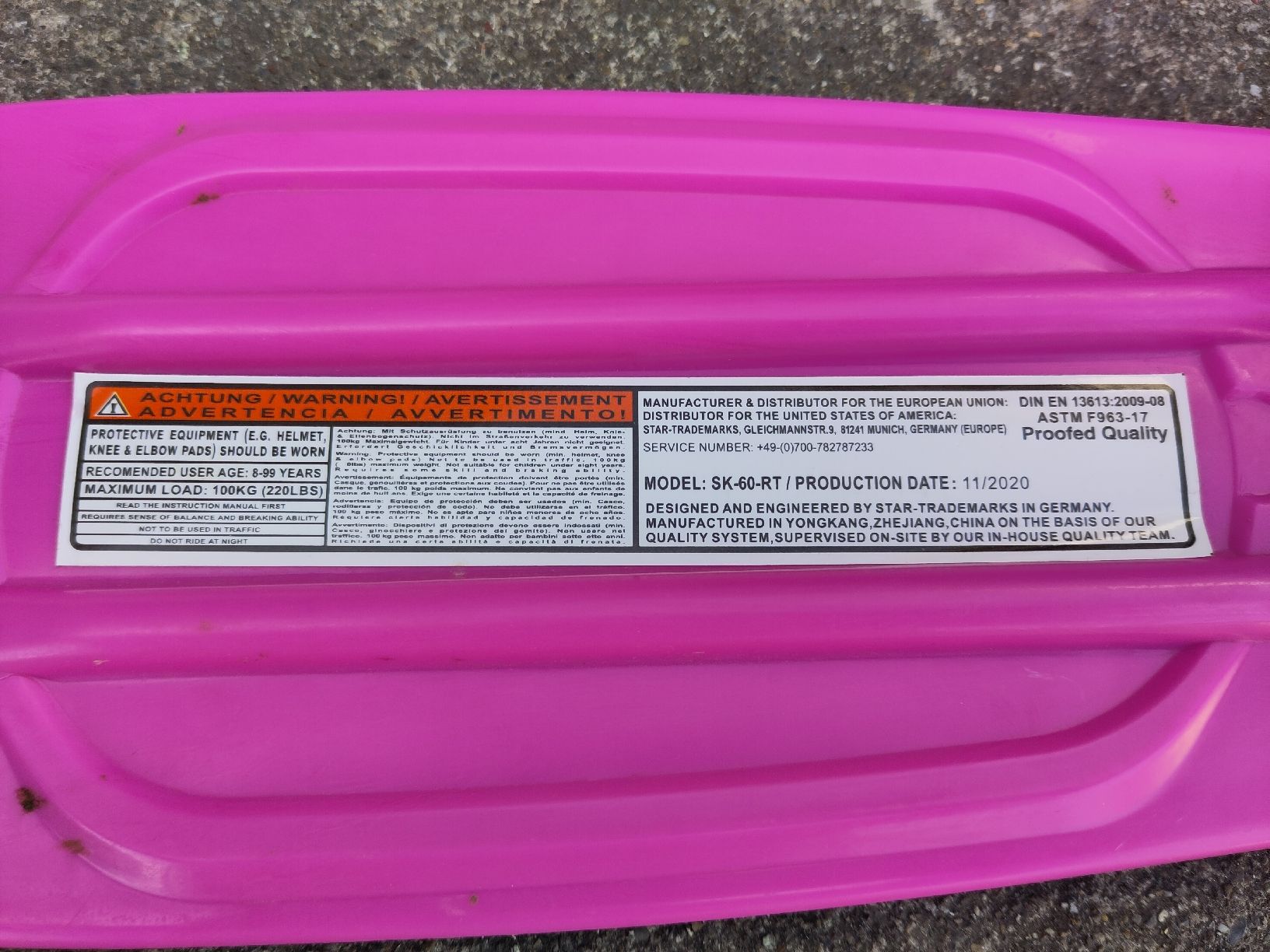 Skateboards: Skateboard, Rollbrettchen, pink – Usato da Dettighofen Lengw. venduto da mai_75wt 5