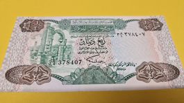 Libysche Viertel Dinar Banknote - Seltenes Sammlerstück!