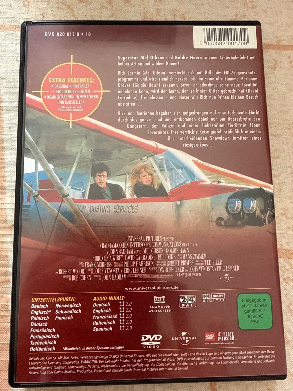 Alle DVDs: Ein Vogel auf dem Drahtseil – Gebraucht aus Schaffhausen von D-MAC 1