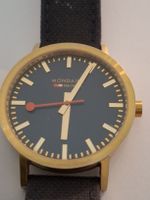 Mondaine Uhr Herren SBB CFF 41mm Golduhr gebraucht