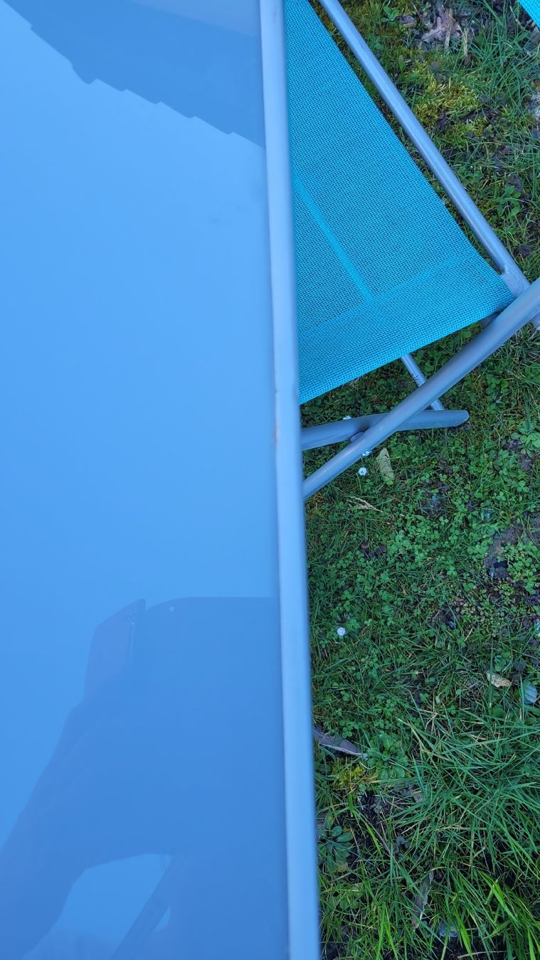 Tischset: Gartenset Tisch mit 2 Stühlen, klappbar – Gebraucht aus Horgenberg von Klatschmohnmaria 6