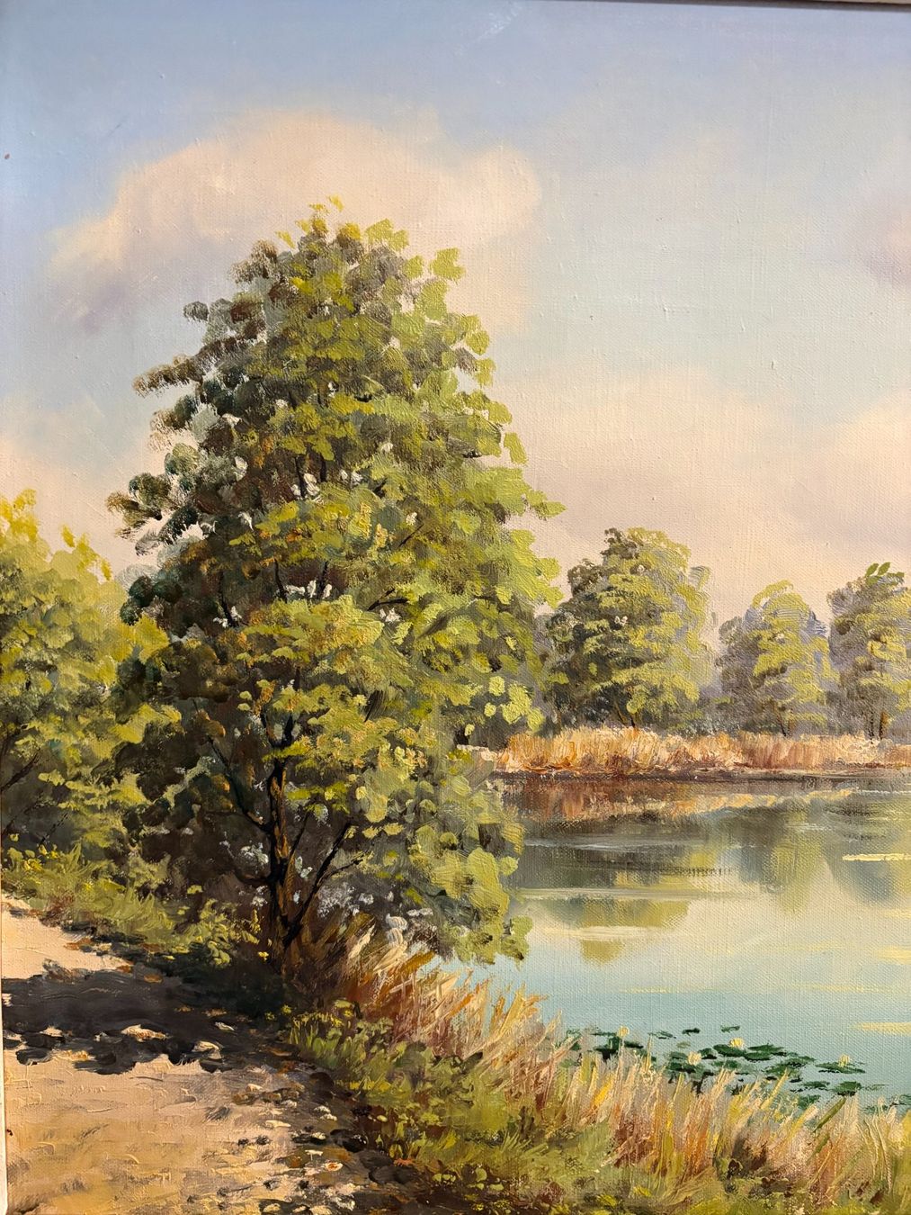 Dipinti: 82x62/ Baumgartner/ Ölgemälde Egelsee Landschaft hübsch – Usato da Ottenbach venduto da TimelessEmotions. 6