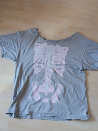 T-Shirt mit coolem Skelettprint, Gr. XXL, Sommer-Look