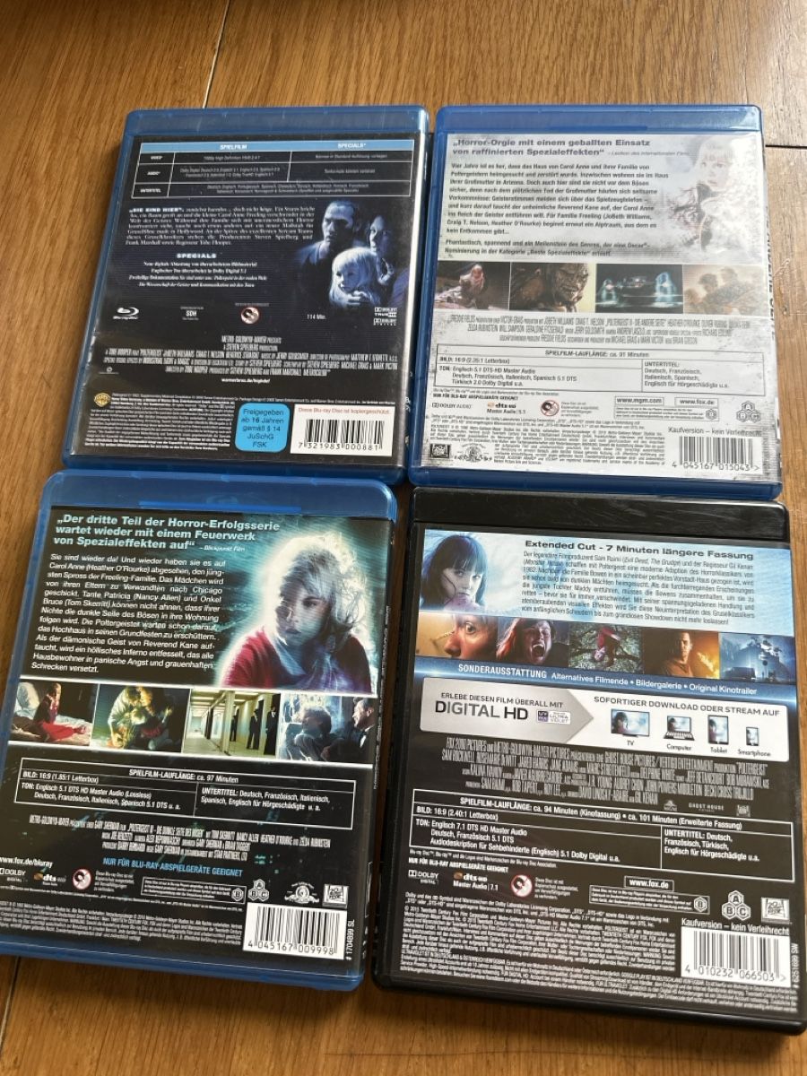 Tutti i DVDs: Poltergeist komplett Collection, Blu ray in Deutsch – Usato da Benken ZH venduto da Audi-erich 1