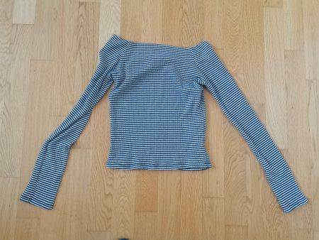 Cropped Pullover Schwarz Weiss S