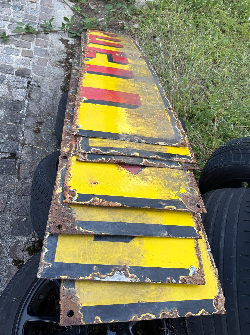 Shell Schilder: SHELL Emaill Schild Reklame – Gebraucht aus Regensdorf von Nessi1974 1
