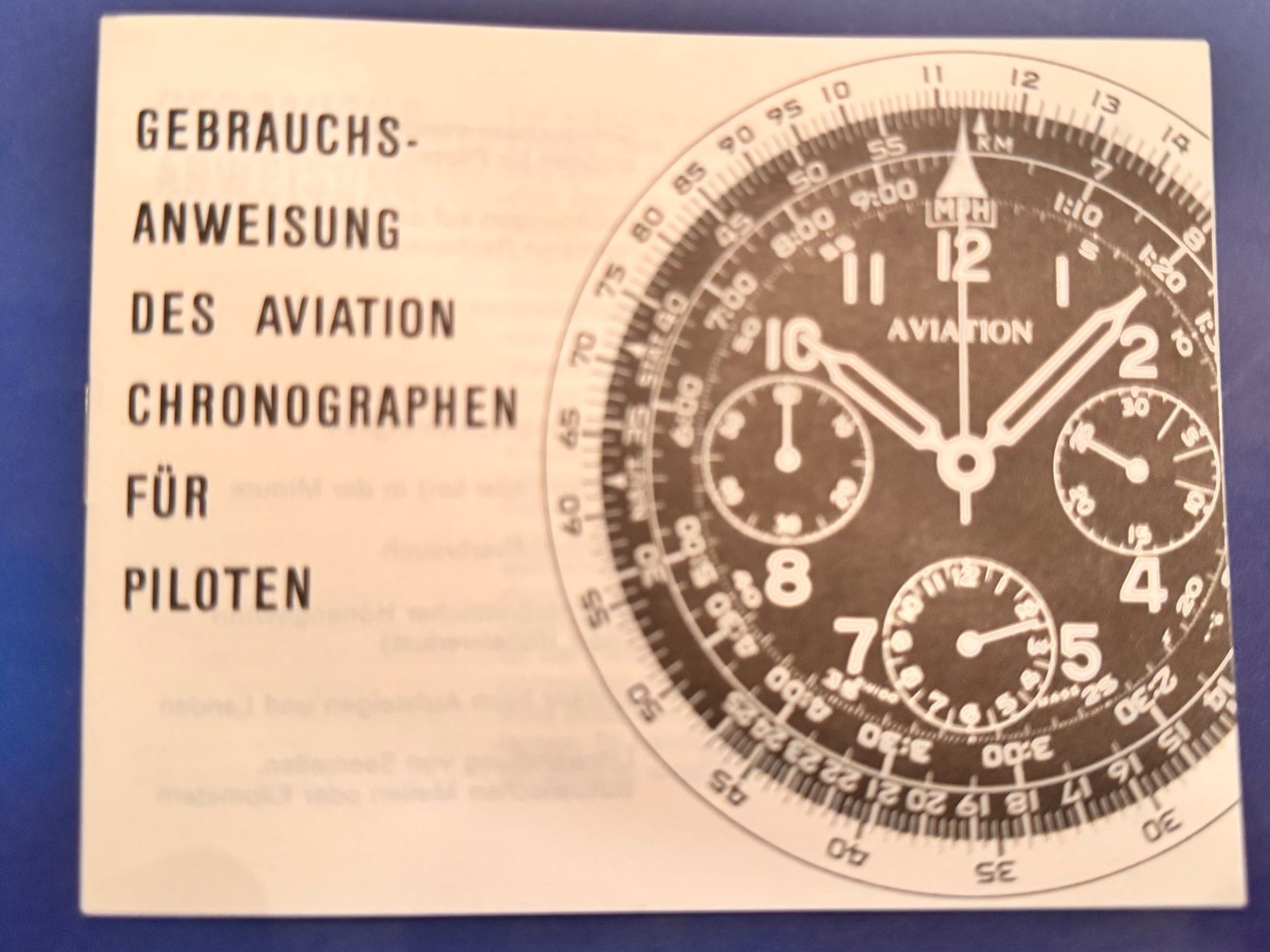 Orologi: Instructions - Ollech&Wajs / Breitling Chronograph Aviation – Nuovo (secondo la descrizione) da Zürich venduto da 613_g8jy 4