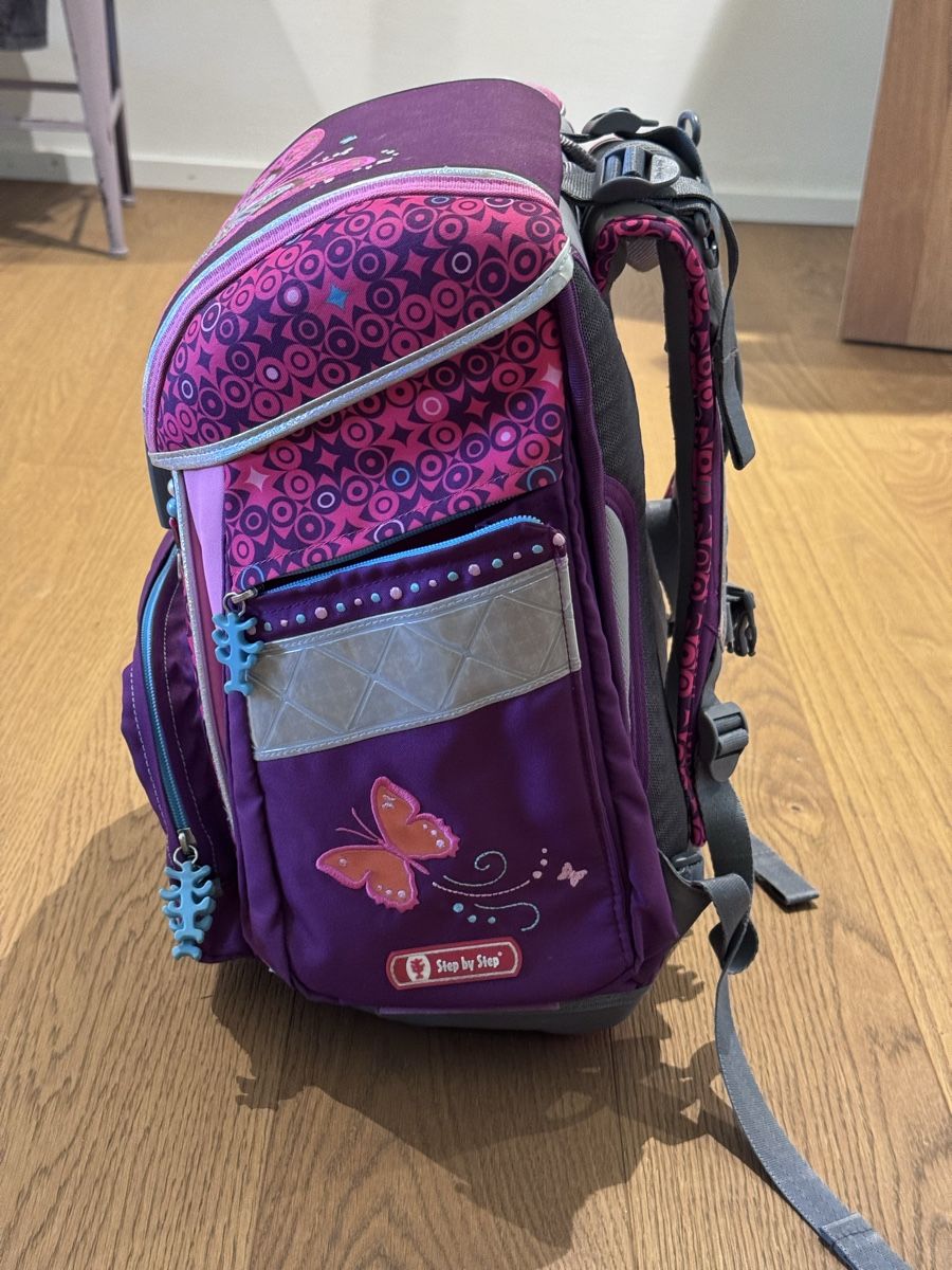 Borse & Zaini: Step by Step Schulranzen Schmetterling mit Leuchteffekt – Usato da Wolfhausen venduto da Donatius777 3