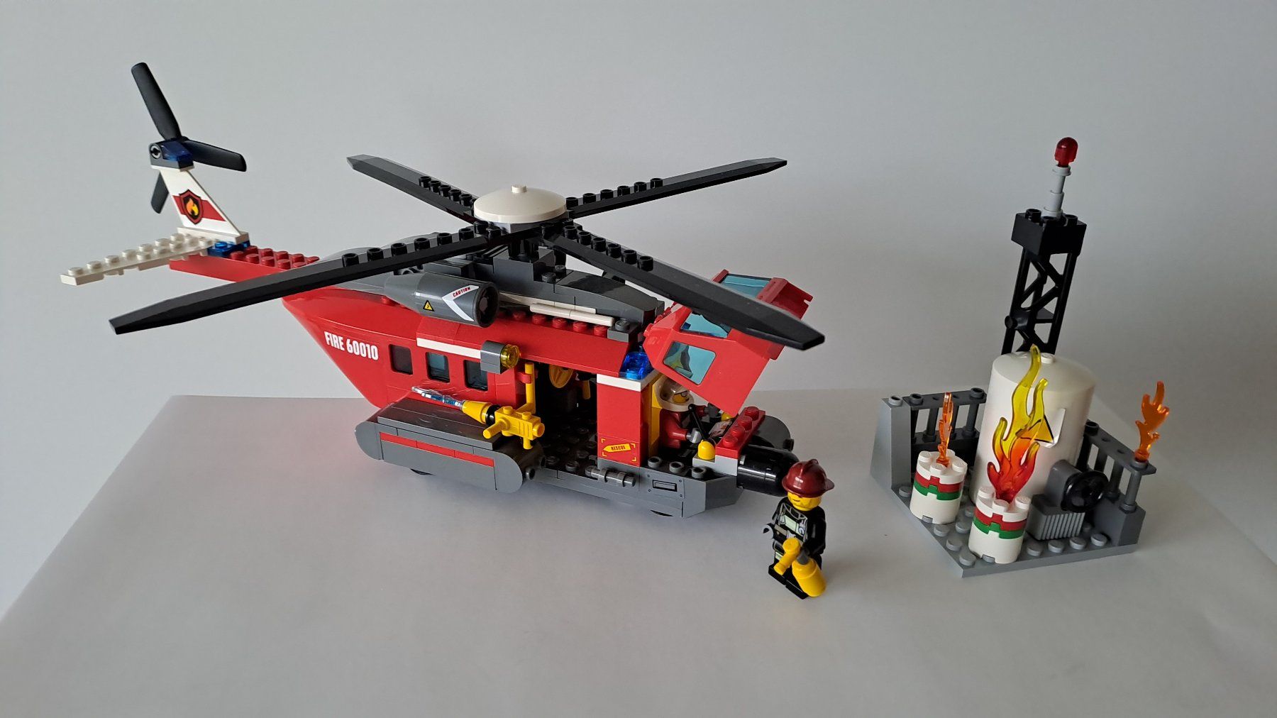 LEGO 60010 Fire Helicopter Feuerwehr Lösch Helikopter rar (Gebraucht ...