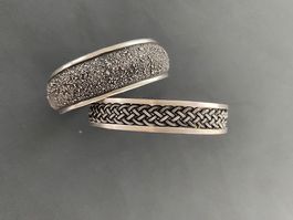 Armreifen/Armschmuck echt Silber (2 Stück)