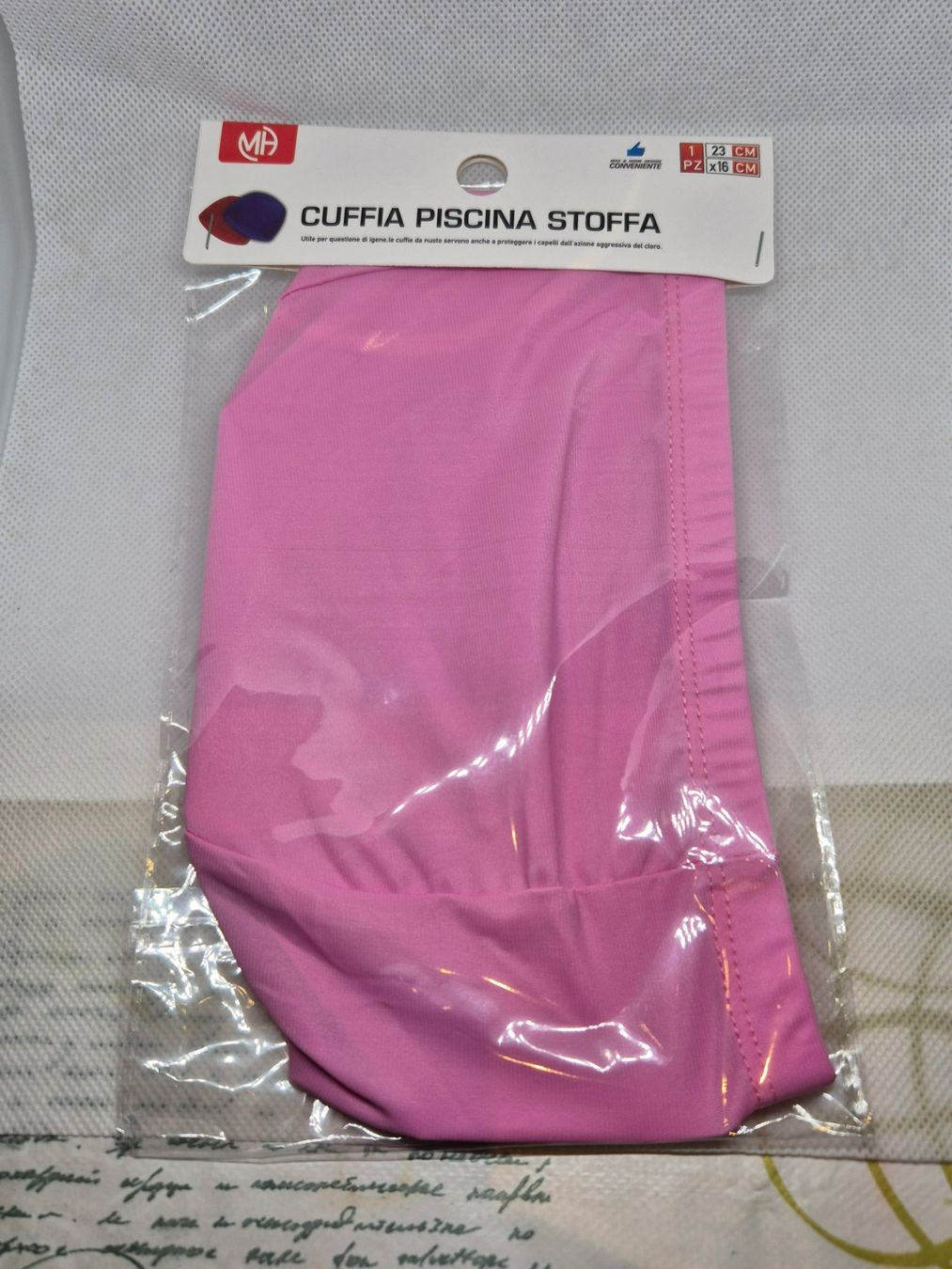 Hüte, Mützen & Caps: Neue einteilige MA Unisex-Badekappe in Rosa – Neu und originalverpackt aus Losone von bal_gfp6 1