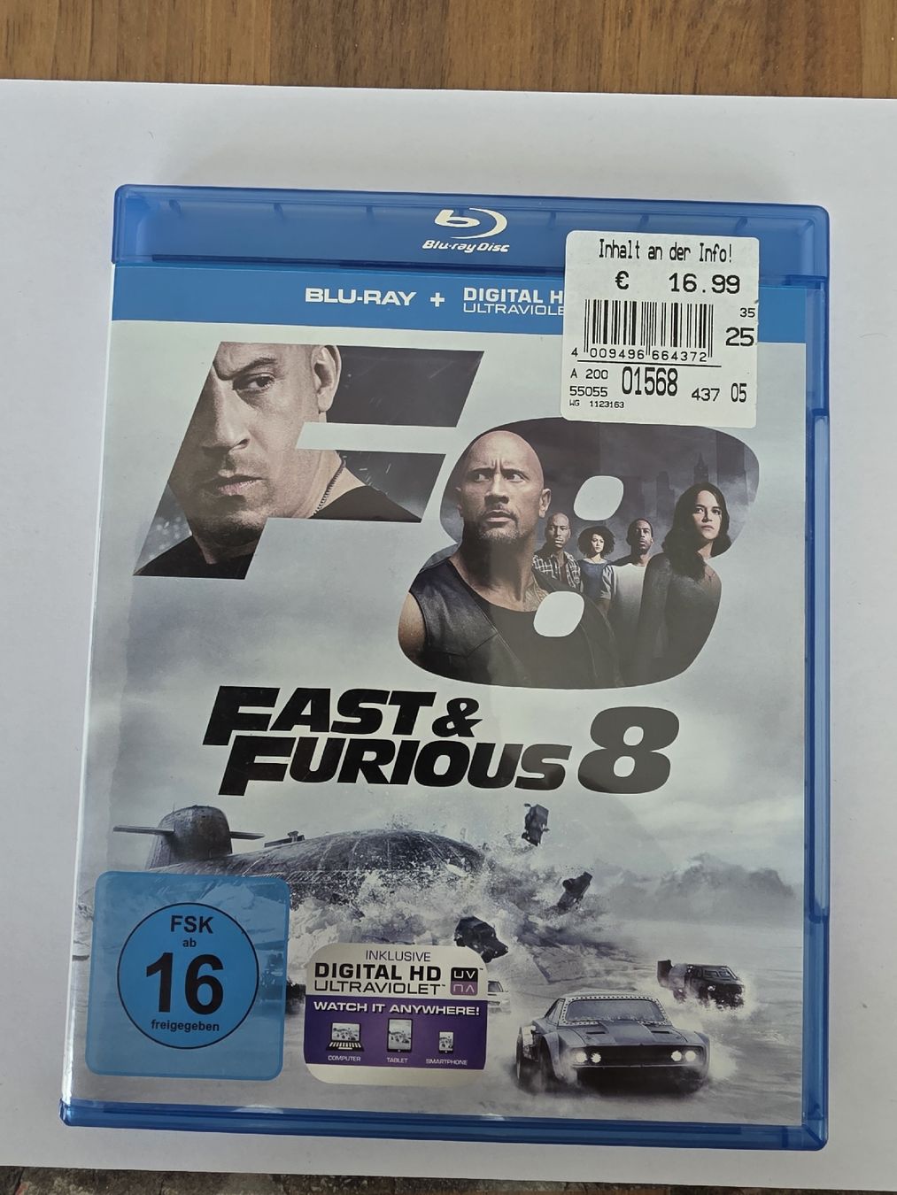 Tutti i DVDs: Fast & Furious 8 Blu-ray – Usato da Olten venduto da Rappe50
