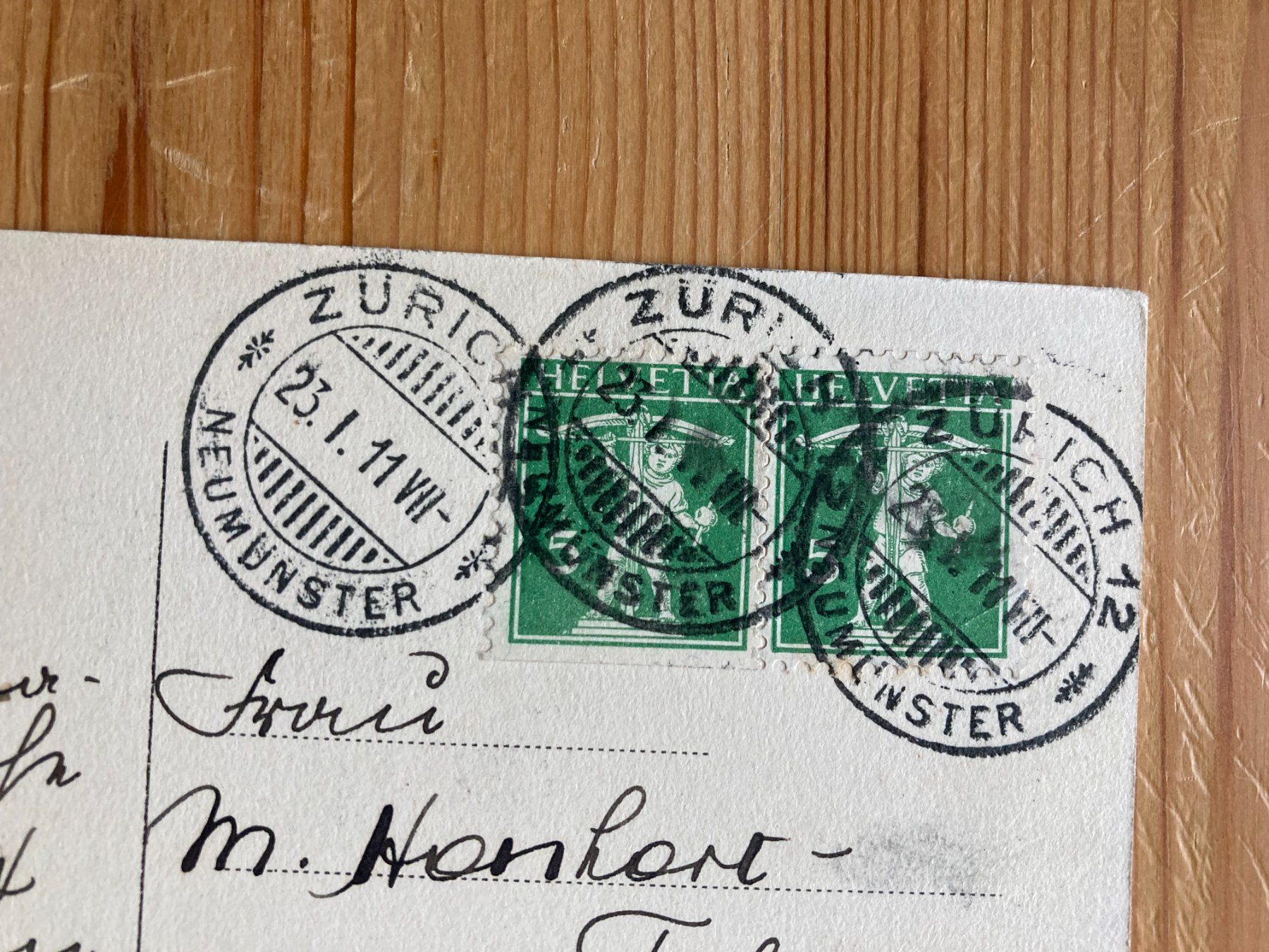 Cartoline postali: Zürich Brandung - AK 1911 – Usato da Oberuzwil venduto da Henri09 1