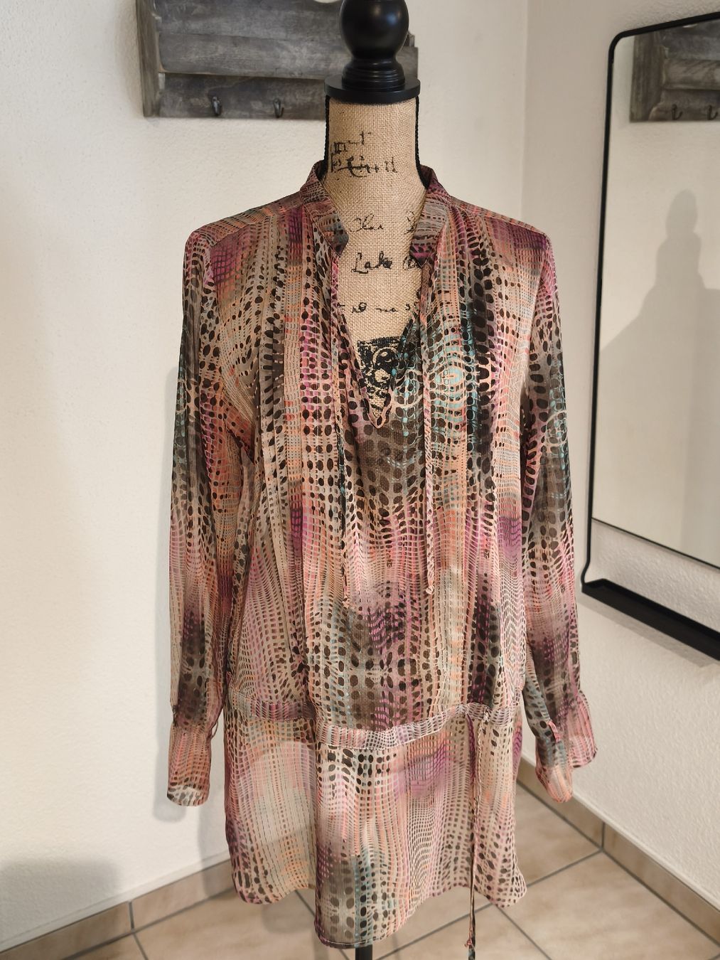 Comma Camicette: Bluse comma bunt Grösse 44 leichter Stoff – Nuovo (secondo la descrizione) da Emmetten venduto da SecondhandSiska