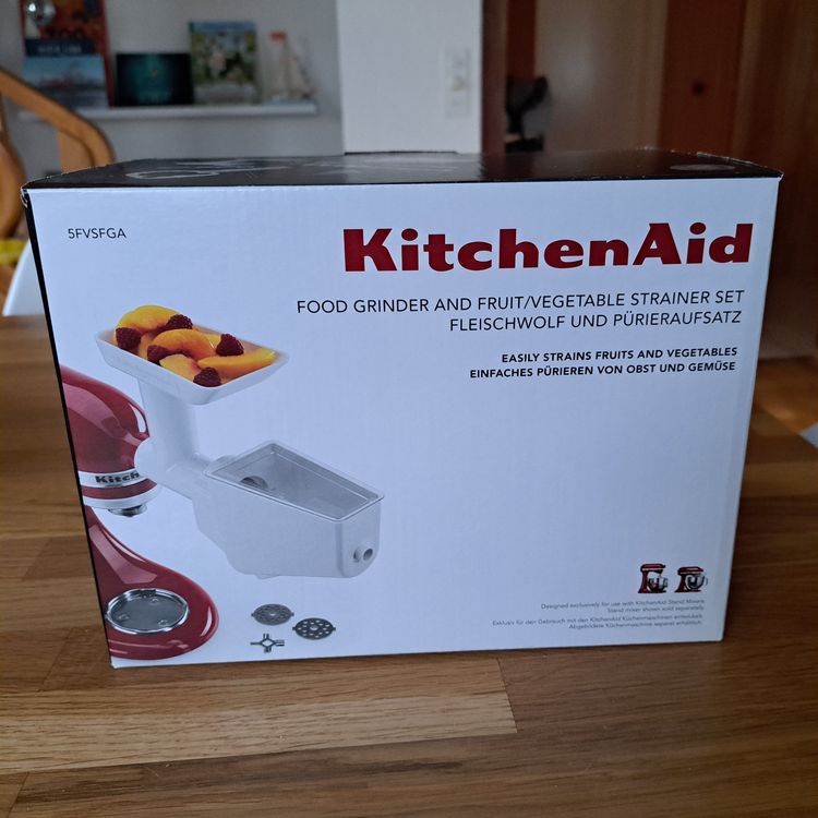 Kitchenaid Fleischwolf und Pürieraufsatz, nie gebraucht Kaufen auf