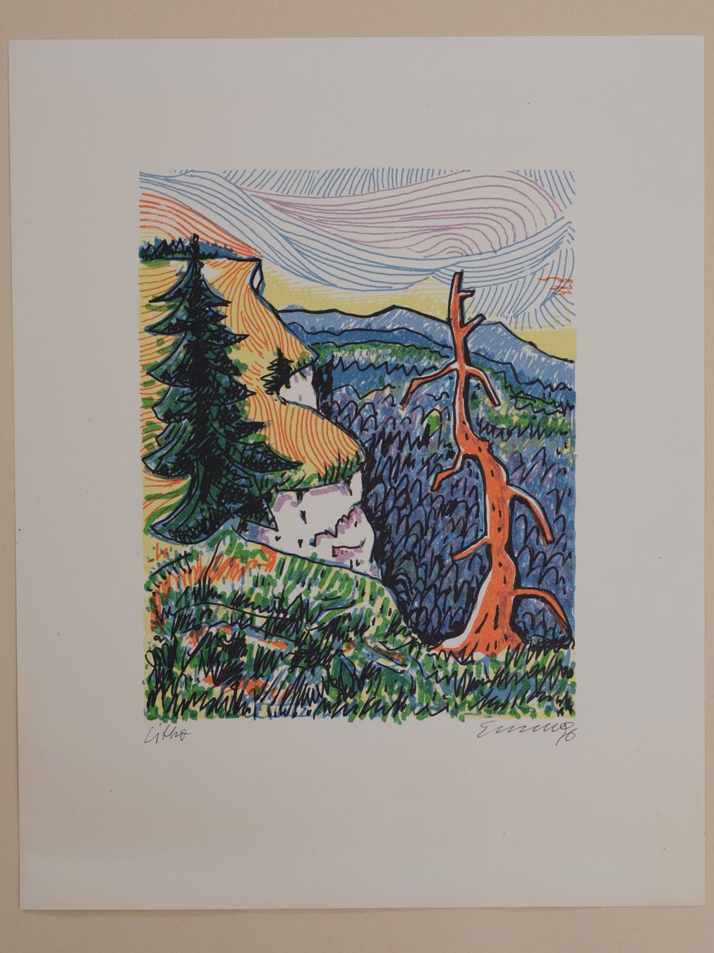 Grafica & Litografie: Walter Emch 3 Lithographien (enbloc) – Usato da Zürich venduto da 000rk 2