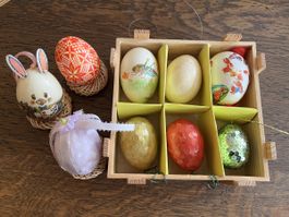 7 Ostereier und 2 Gratis dazu Deco