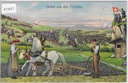 Armee Suisse - Gebet um den Frieden - Litho