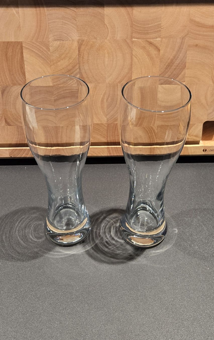 Bicchieri: 2er Set elegante und massive Biergläser, neuwertig! – Usato da Lachen SZ venduto da LinDiscount