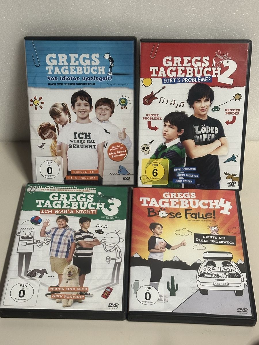 Tutti i DVDs: Gregs Tagebuch DVD Filme Set – Usato da Deitingen venduto da Himhip