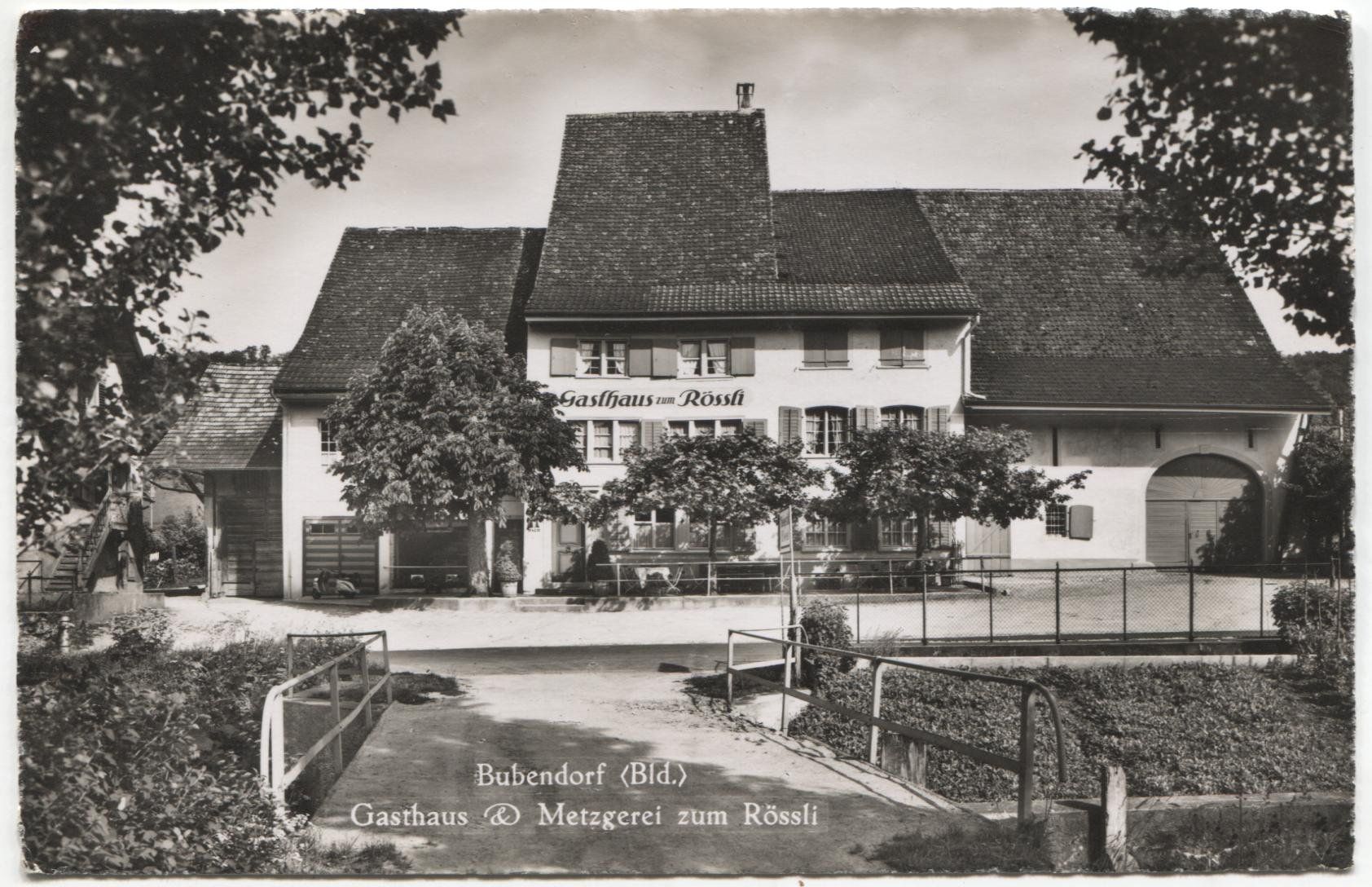 Cartoline postali: BUBENDORF BL 1940 Restaurant Rössli – Usato da Rothrist venduto da Clanx