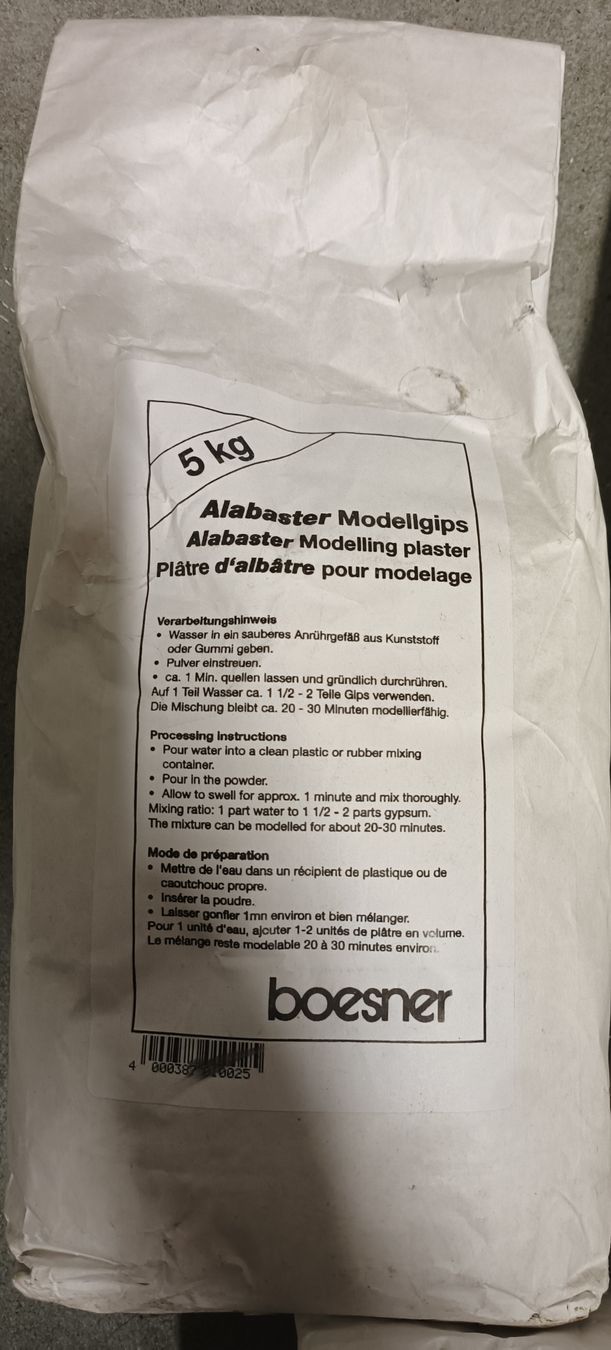 Bastelsets: Alabaster Modellgips ca.12.5 kg – Gebraucht aus Niederweningen von Twisters