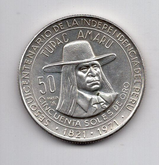 Tutti le monete: (2546) Peru, 50 Soles 1971, stgl – Usato da Rüthi (Rheintal) venduto da erdnuessli1 1