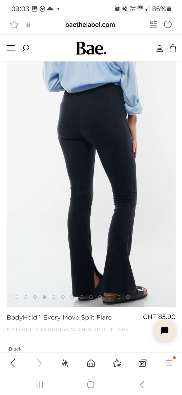 Leggings: Umstandsleggings flared, schwarz – Nuovo (secondo la descrizione) da Widnau venduto da niccli 4