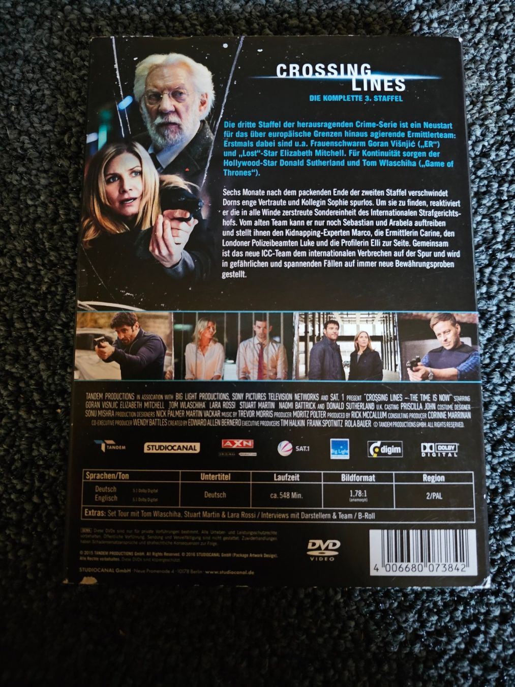 Tutti i DVDs: CROSSING LINES STAFFEL 3 – Usato da Ruswil venduto da jan_bxl5 1