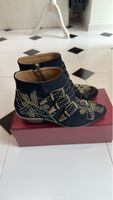 Chloé Susanna, Schwarze Wildleder-Stiefeletten, 37,5
