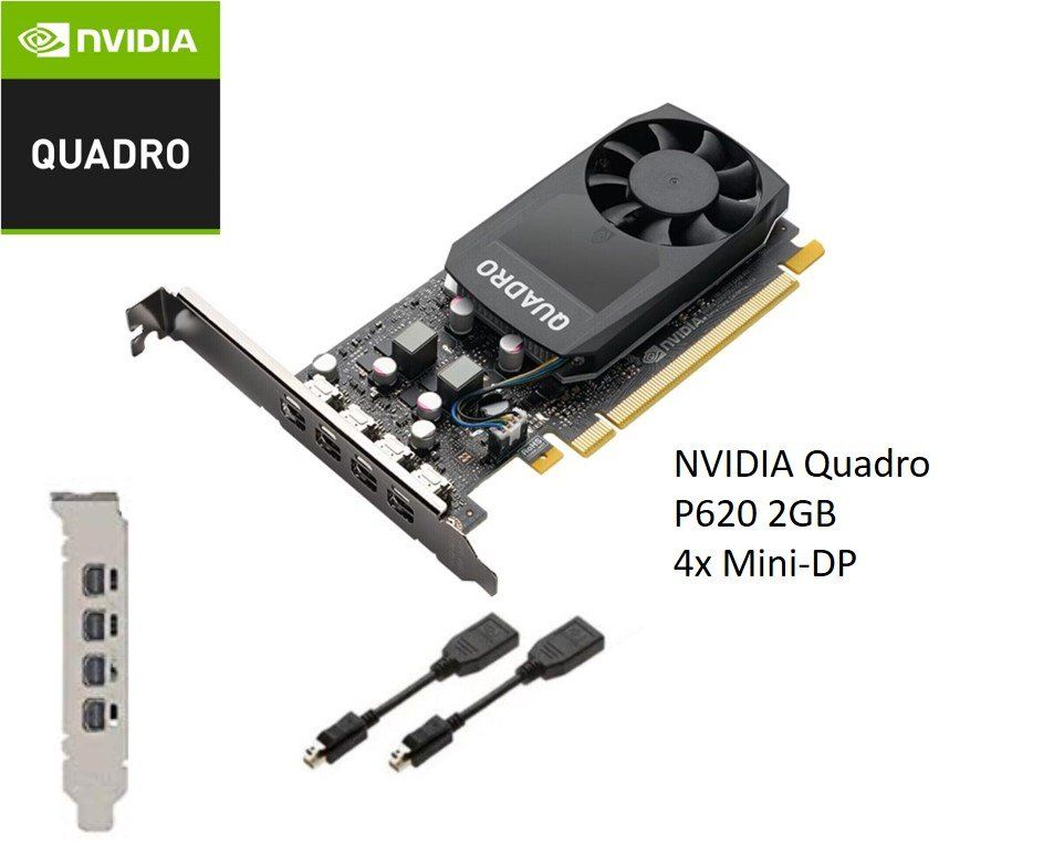 Nvidia Schede grafiche: Nvidia Quadro P620 Grafikkarte 2GB GDDR5 Low oder High Profi – Usato da Meggen venduto da bigbrother_martin