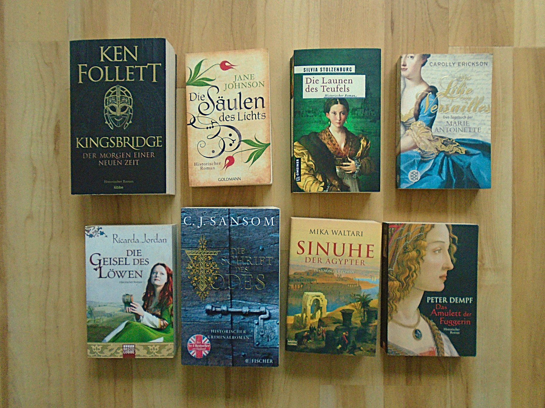 Bücher: 8x historische Romane – Gebraucht aus Pfeffingen von Intertandem