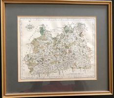 Stich handcoloriert Surry 1787 Bild Druck England UK GB