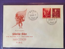 FDC Historische Bilder 1959 illustriert ohne Adresse deutsch