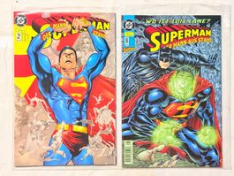 Superman Der Mann aus Stahl Comics 2 und 8, neuwertig