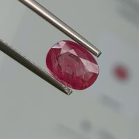 4.52 Karat pink SAPHIR SAPPHIRE Edelstein Zertifikat heated