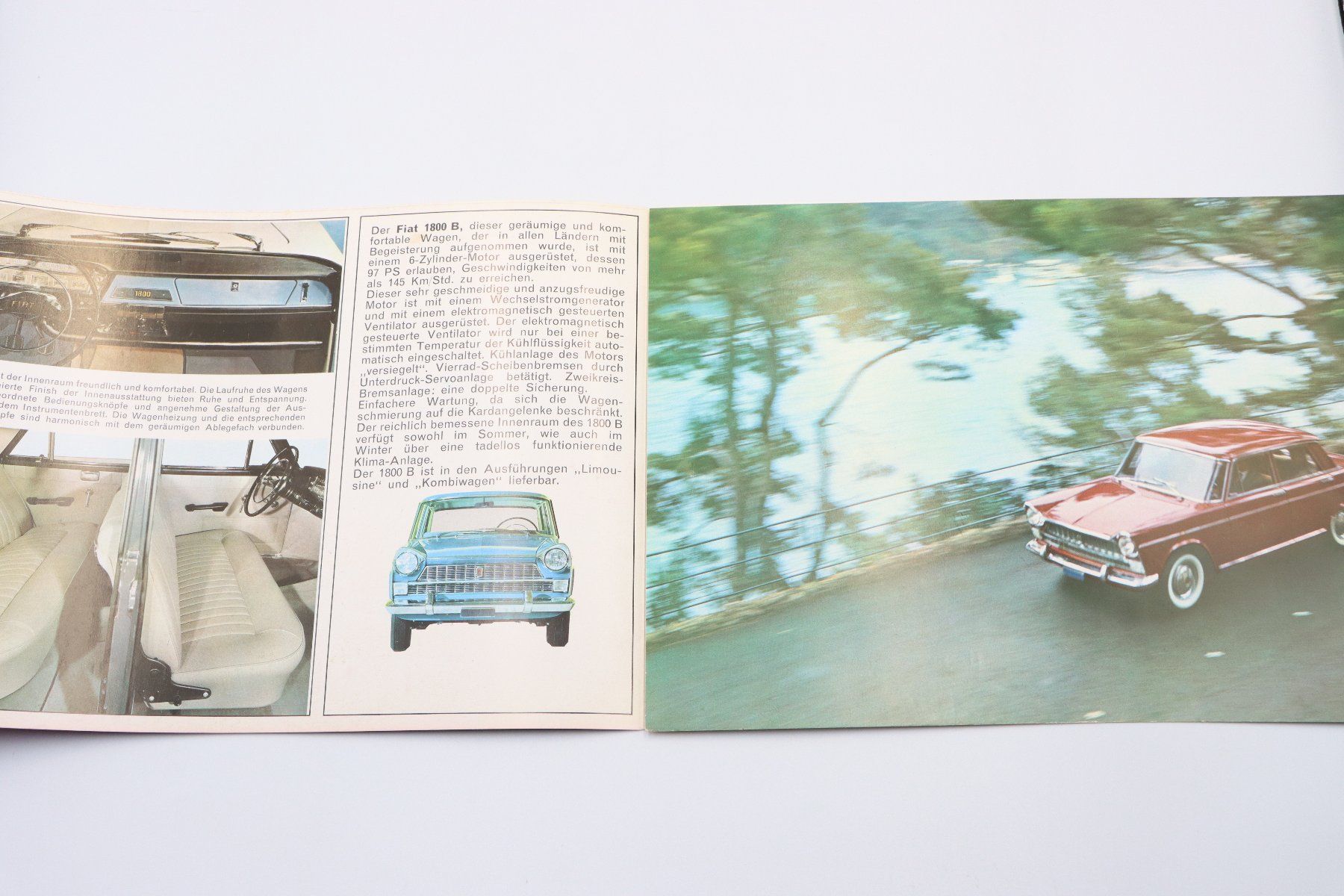 Fiat Documenti: Fiat 1800 B 1966 Prospekt – Usato da Bühl b.Aarberg venduto da Collectorpassions 2